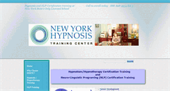 Desktop Screenshot of newyorkhypnosistrainingcenter.com