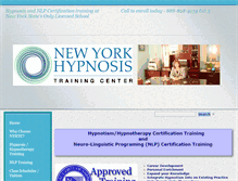 Tablet Screenshot of newyorkhypnosistrainingcenter.com